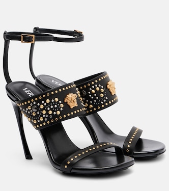 Sandali La Medusa 105 in pelle con borchie | Versace