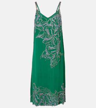 Beaded silk slip dress | Dries Van Noten