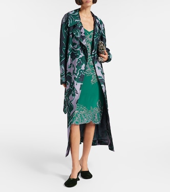Beaded silk slip dress in green - Dries Van Noten | Mytheresa Beaded silk slip dress in green - Dries Van Noten | Mytheresa