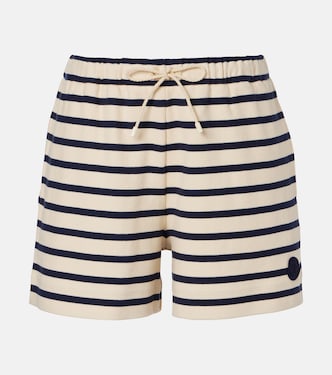 Shorts in jersey di cotone a righe | Moncler