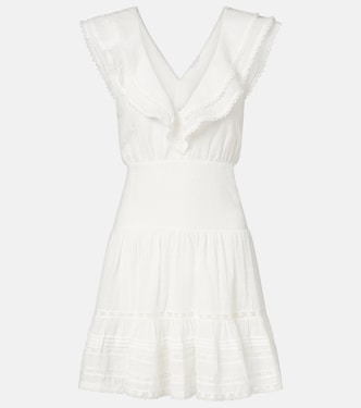 Della ruffled cotton minidress | Poupette St Barth