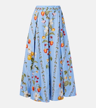 Delta印花棉质加长半身裙 | Agua by Agua Bendita