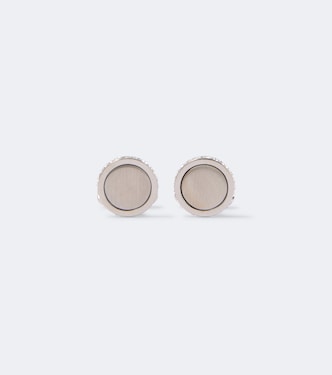 Boutons de manchette en argent à cristaux | Giorgio Armani