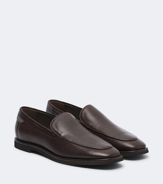 Loafers aus Leder mit Monili | Brunello Cucinelli