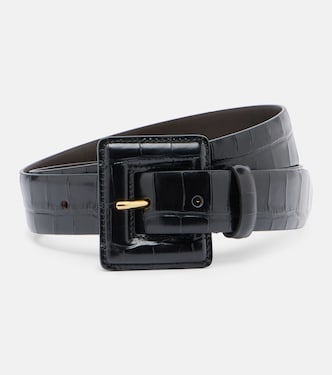 Ceinture Soma en cuir façon croco | Nour Hammour