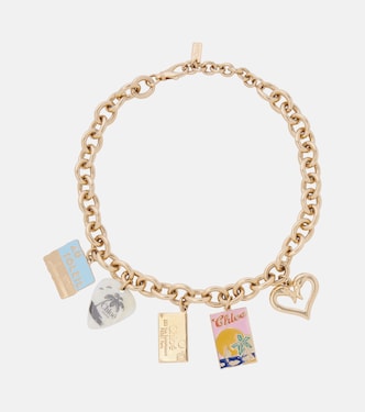 Postcards embellished necklace | Chloé