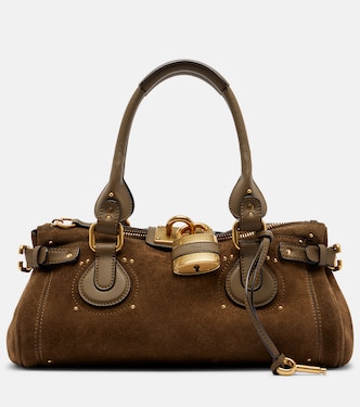 Paddington Medium suede shoulder bag | Chloé