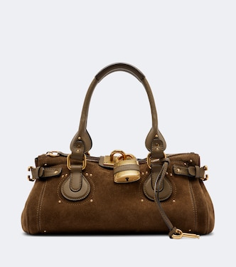 Schultertasche Paddington aus Veloursleder | Chloé