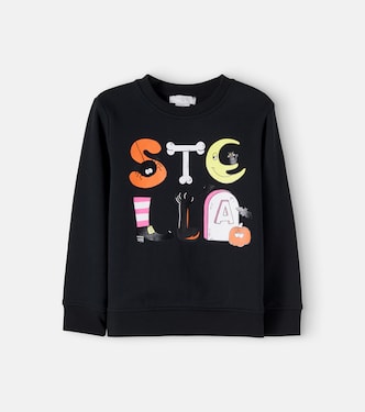 Printed cotton jersey sweatshirt | Stella McCartney Kids