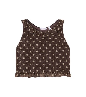 Osemini Lumière polka-dot ruffled top | Oséree Kids