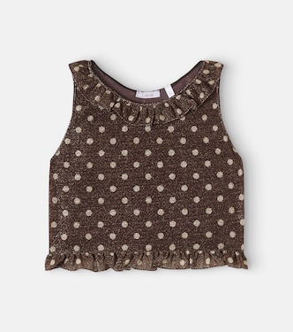 Osemini Lumière polka-dot ruffled top | Oséree Kids
