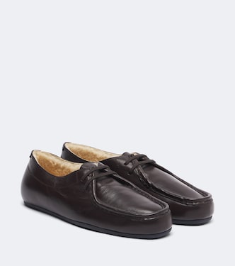 Hood皮革绑带鞋 | Jil Sander