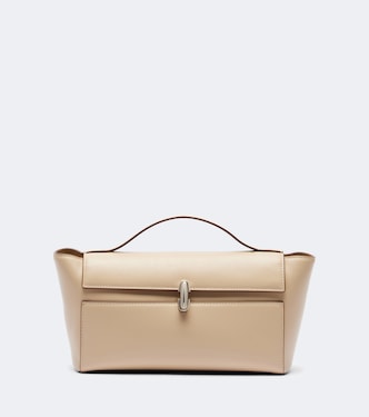 Symmetry Trapeze Small leather top-handle bag | Savette