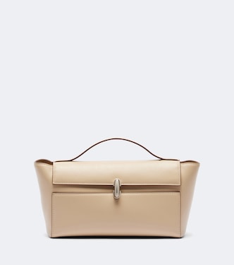 Symmetry Trapeze Small leather top-handle bag | Savette
