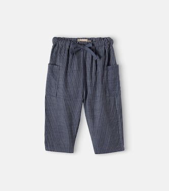 Baby Arne striped cotton pants | Wheat