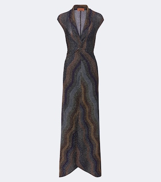 Knitted lamé maxi dress | Missoni