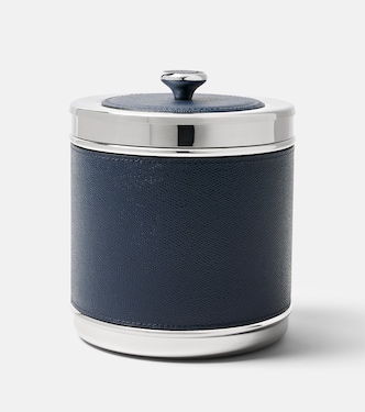 Ocean Small steel and leather ice bucket | Giobagnara