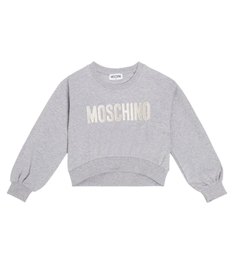 Logo cotton jersey sweatshirt | Moschino Kids