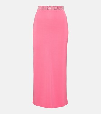 Crystal-embellished midi skirt | David Koma