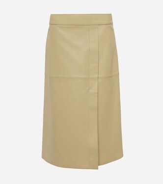 Sevres leather pencil skirt | Joseph