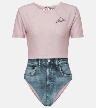 Etee printed rashguard swimsuit  | Acne Studios