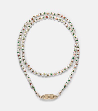 Collier Baby en or 14 ct, diamants et perles  | Marie Lichtenberg