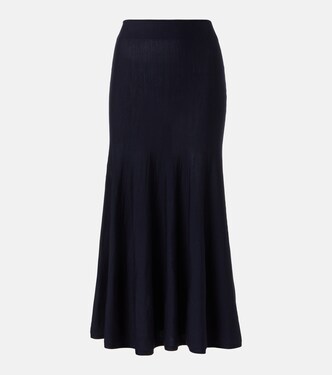 Mayu wool midi skirt | Khaite