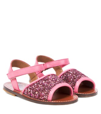 Sandalen aus Leder mit Glitter | PèPè