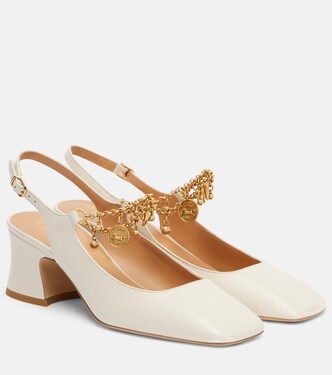 Slingback-Pumps Chloé Charms 55 aus Leder | Chloé