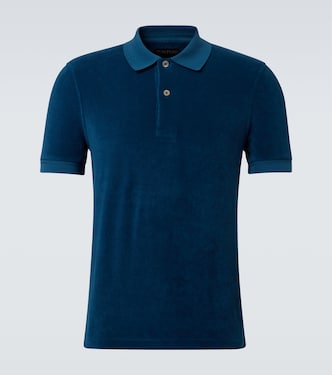 Cotton-blend velvet polo shirt | Tom Ford