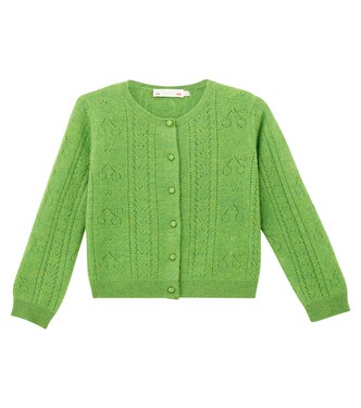 Josiane pointelle cashmere cardigan | Bonpoint