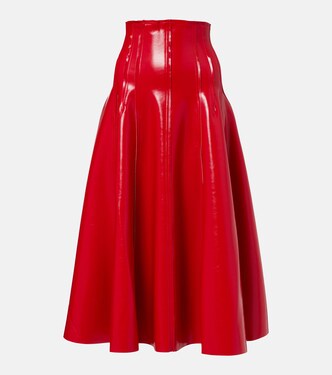 Pleated midi skirt | Norma Kamali