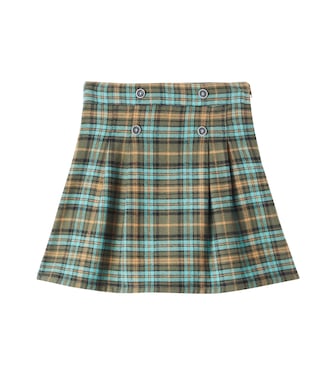 Seraphina plaid cotton tweed skirt | Bebe Organic