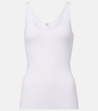 Cotton jersey tank top | Toteme