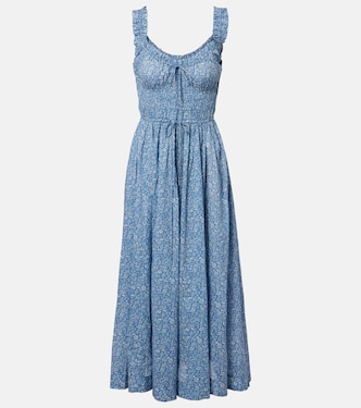 Vestido midi Emmarretta de voile floral | Dôen