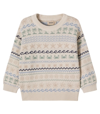 Pullover August aus Baumwoll-Jacquard | Wheat