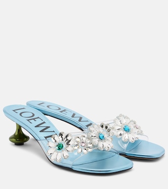 Paula's Ibiza Toy Crystal Flowers mules | Loewe