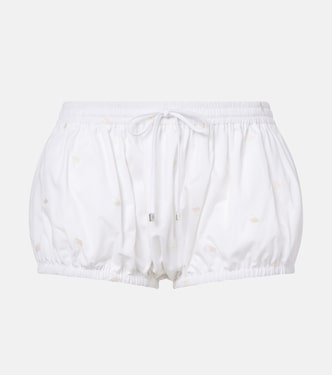 Embroidered cotton shorts | The Attico