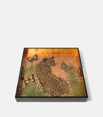 x Matthew Williamson wood tray | Les-Ottomans