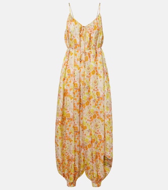 Jumpsuit Solstice in seta con stampa floreale | Zimmermann