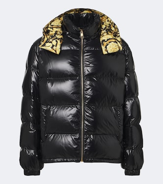 Barocco hooded down jacket | Versace
