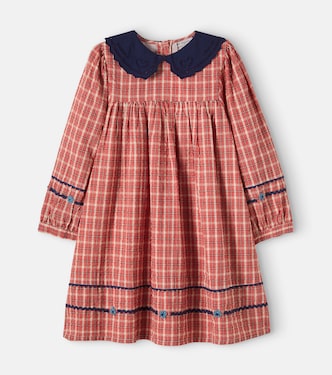 Bridget checked cotton dress | Bebe Organic