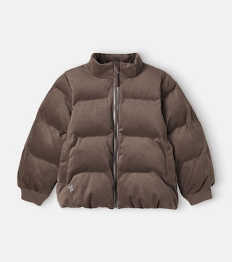 Cammoe corduroy puffer jacket | Wheat