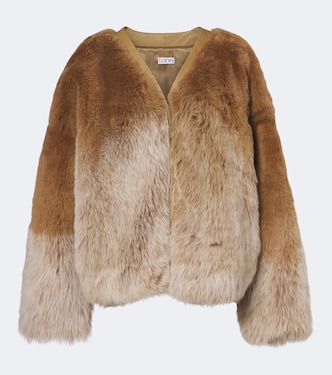 Cárdigan de borrego con piel | Loewe