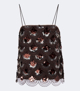 Beaded sequined top | Rotate