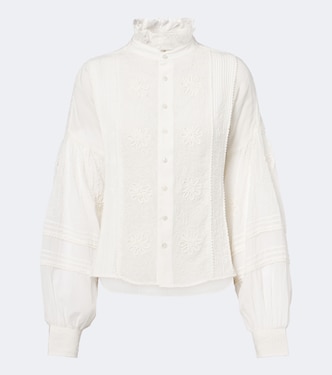 Embroidered ruffled blouse | Polo Ralph Lauren