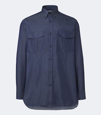 Cotton chambray shirt | Charvet