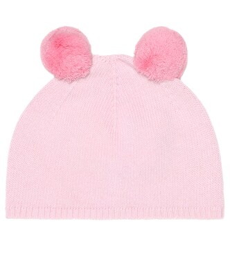 Baby pom pom-trimmed wool hat | Il Gufo