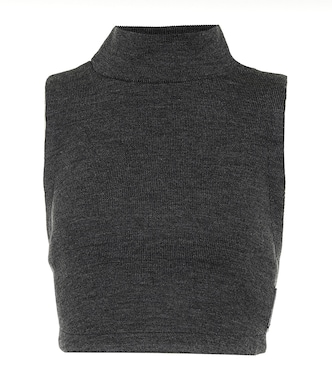 Crop top sin mangas | Noir Kei Ninomiya