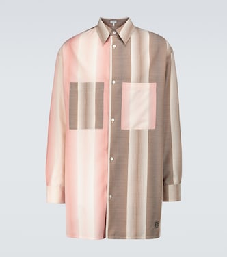 Oversized contrasting striped shirt | Loewe